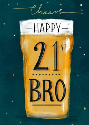 Greetz | Verjaardagskaart | Happy 21st bro