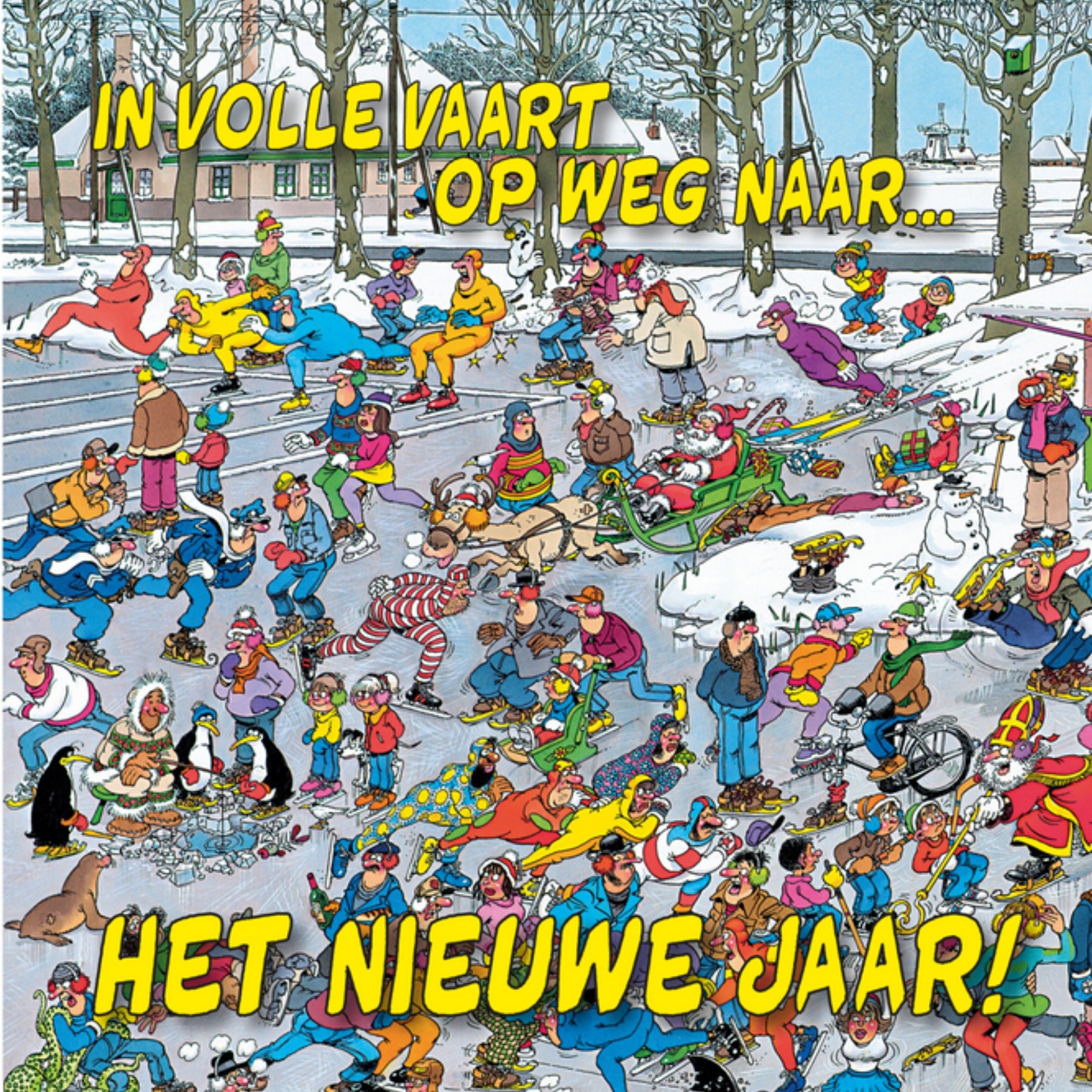 Jan van Haasteren - Nieuwjaarskaart - humor