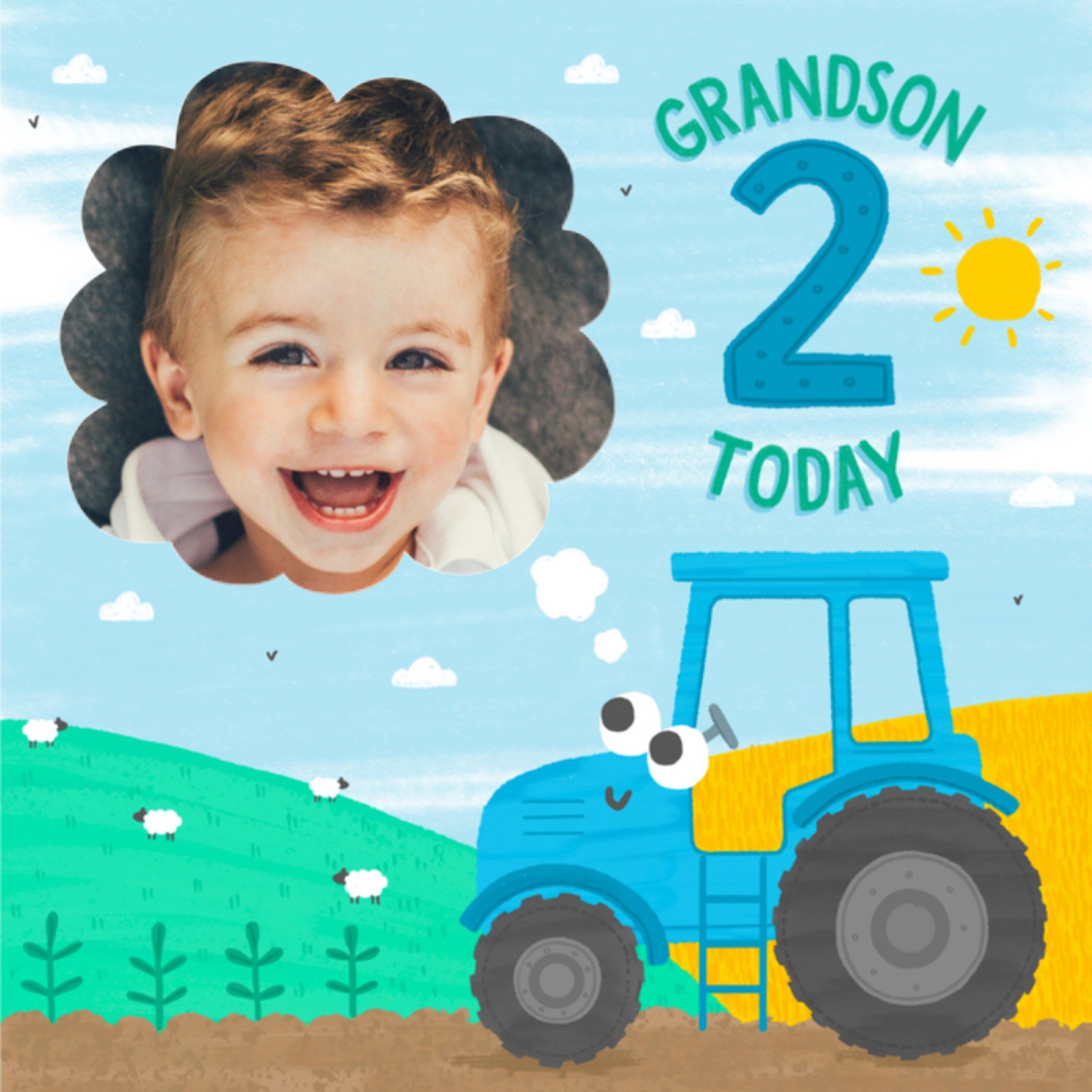 Verjaardagskaart - Grandson - 2 jaar