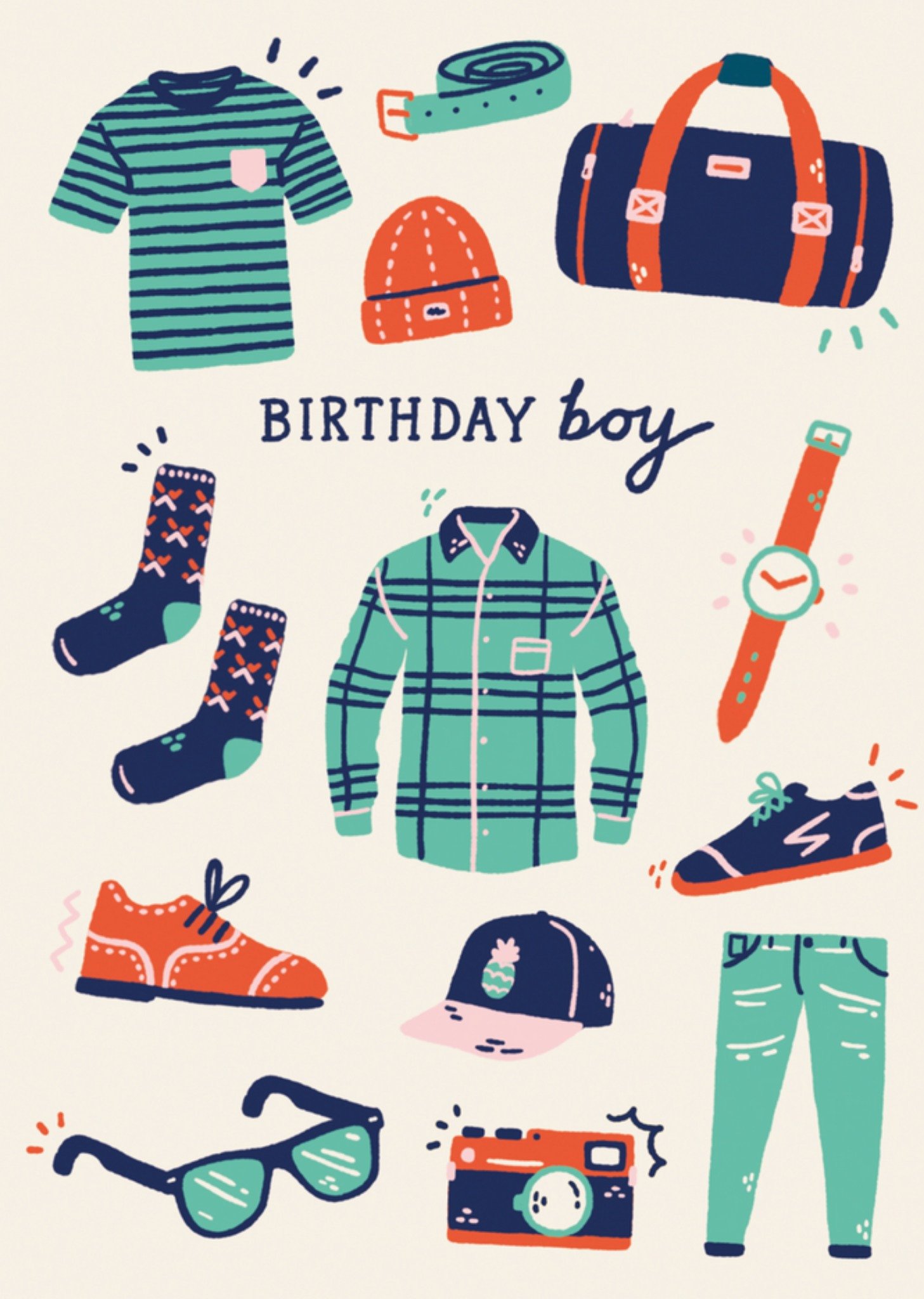 Sadler Jones - Verjaardagskaart - kleding