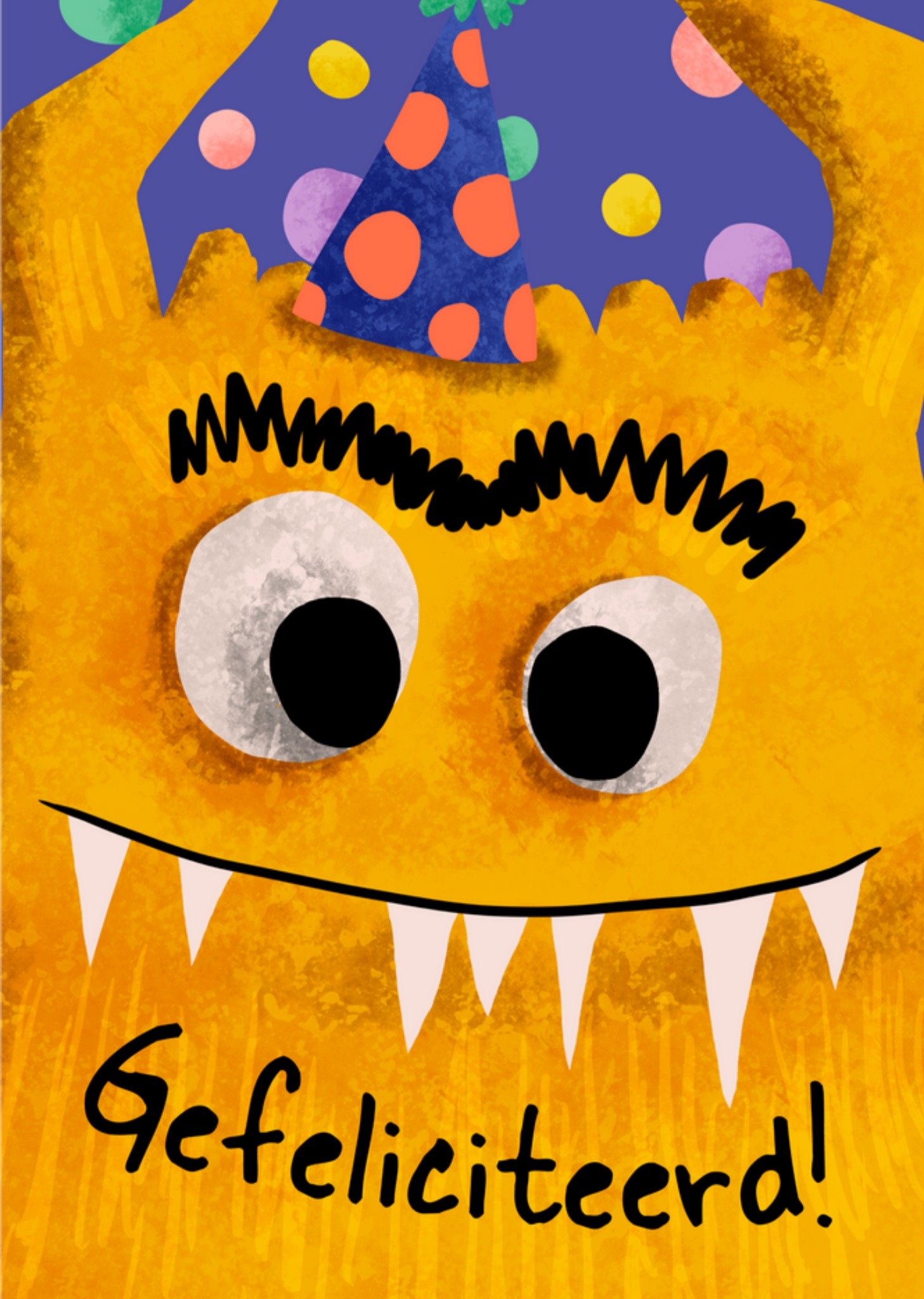 Verjaardagskaart - Monster