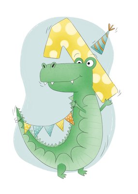Studio Fred Illustraties | Verjaardagskaart | 1 | Krokodil
