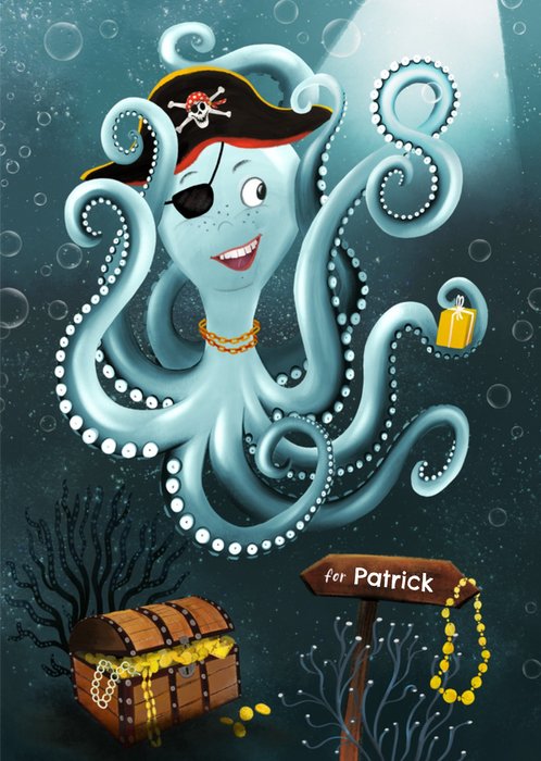 Patricia Hooning | Verjaardagskaart | Piraten | 8