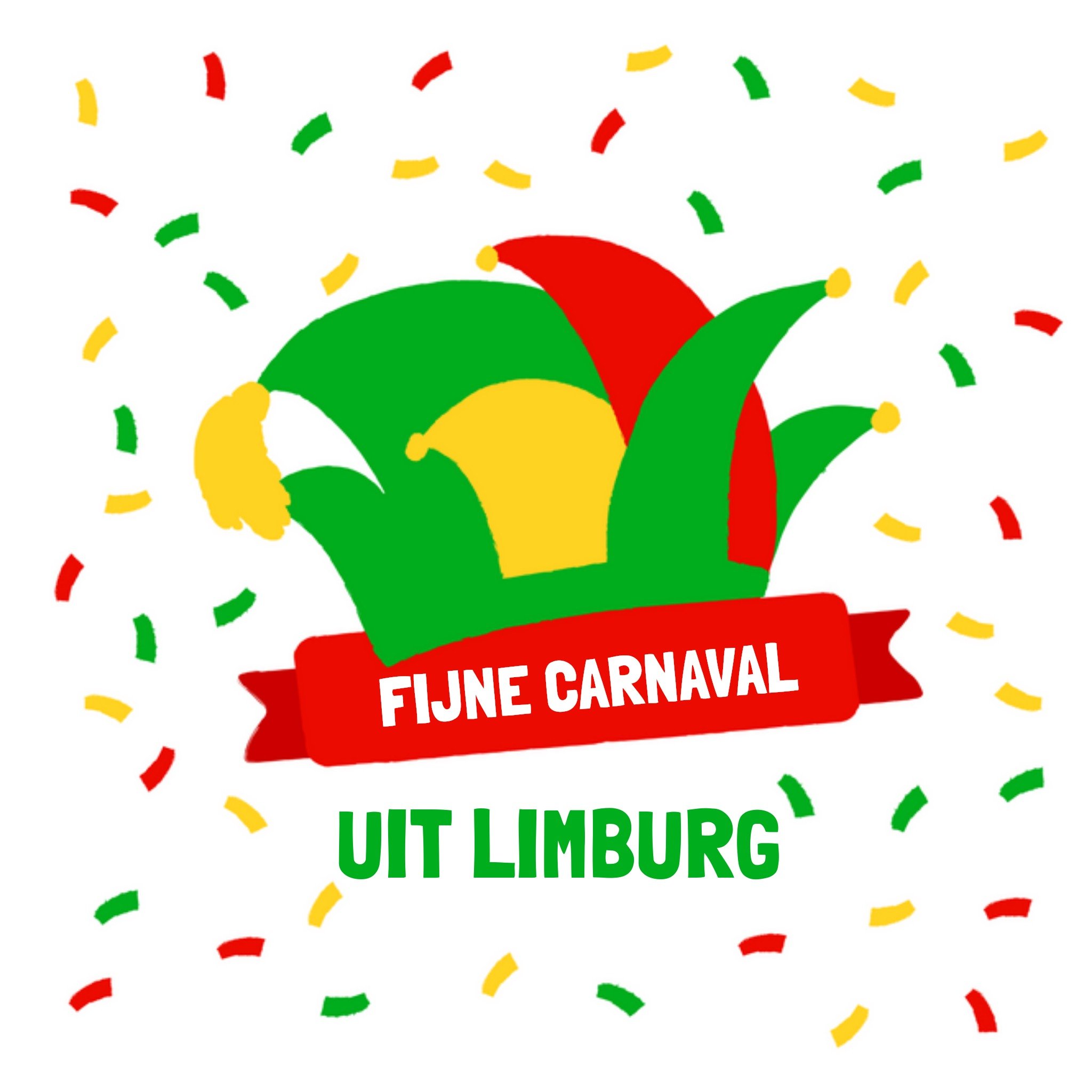 Carnaval kaart - Limburg