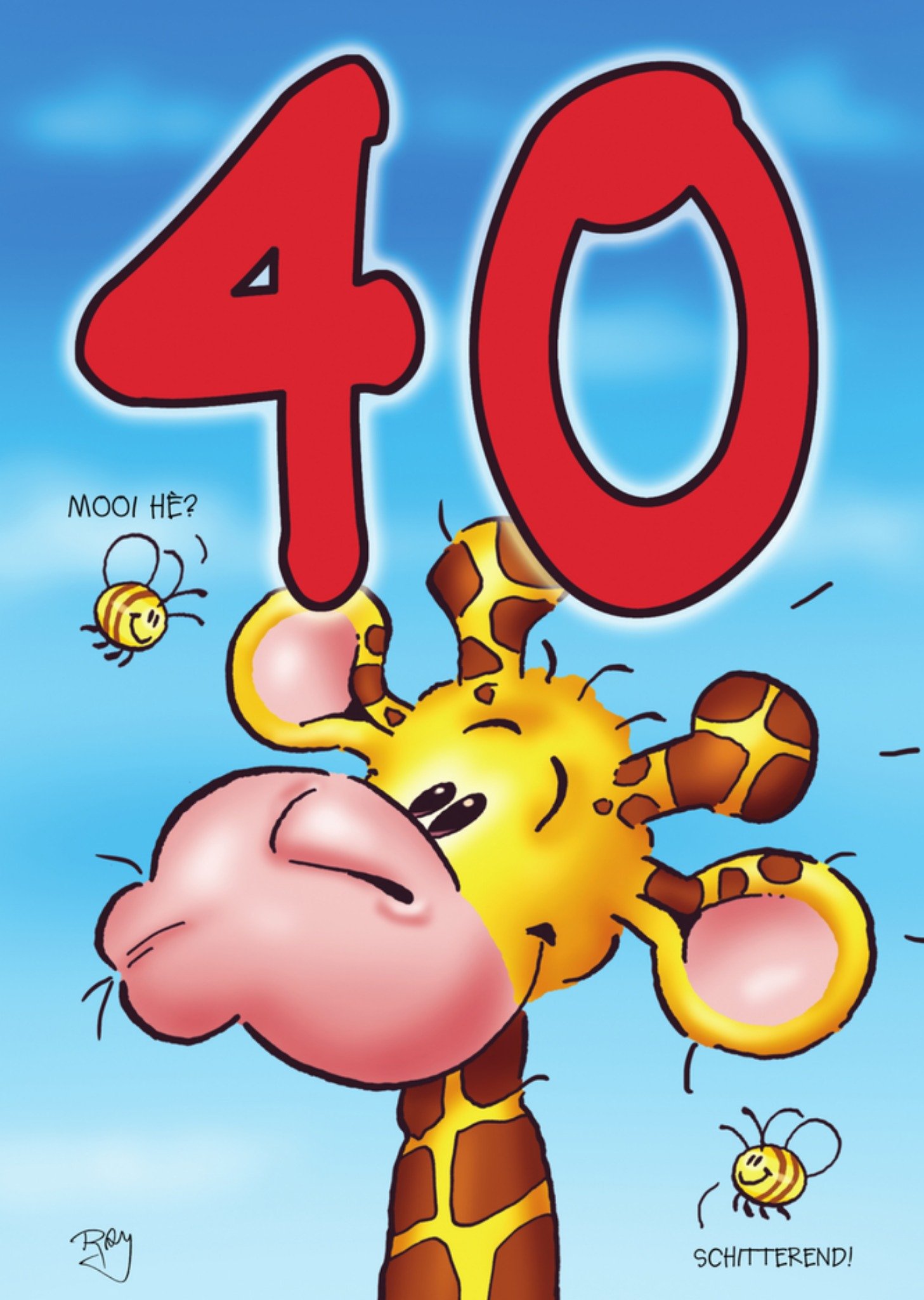 Doodles - Verjaardagskaart - 40 jaar
