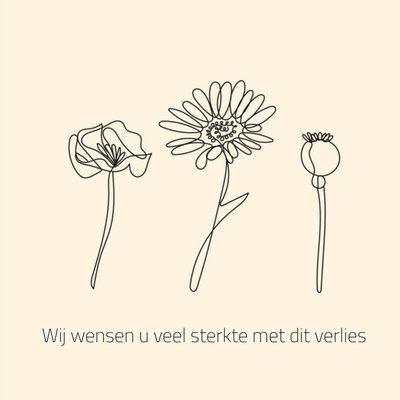 Greetz | Condoleancekaart | bloemen