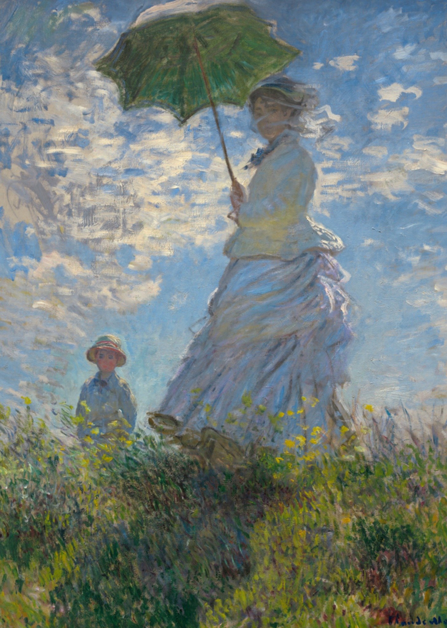 Claude Monet. Vrouw met een parasol