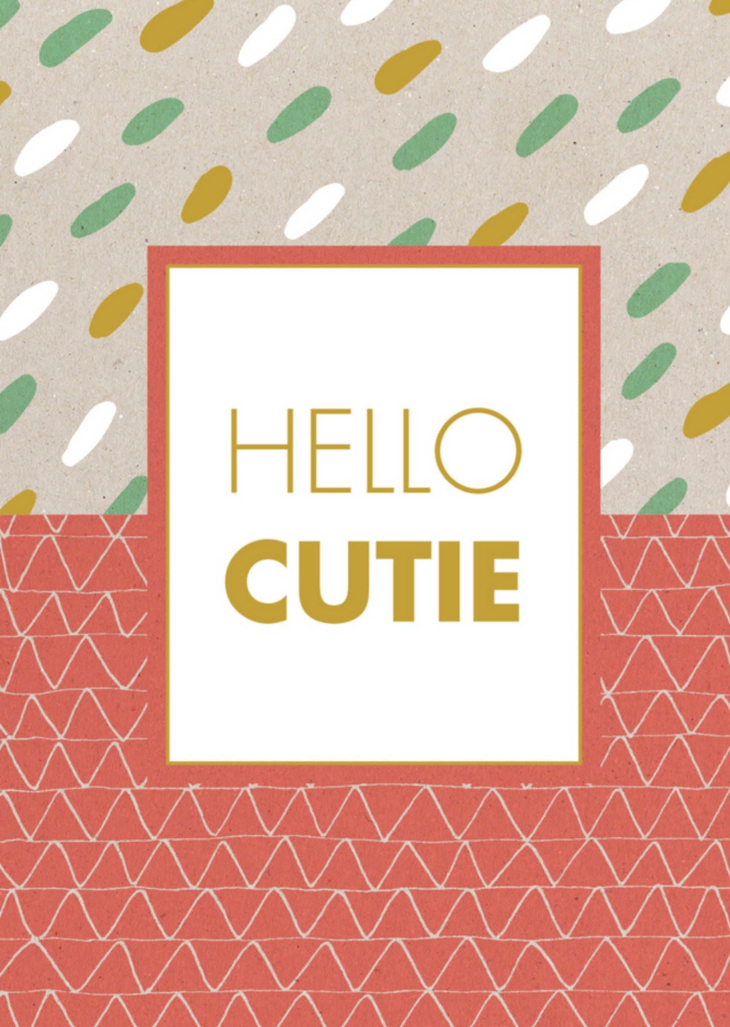 Paperclip - Liefdeskaart - Hello cutie