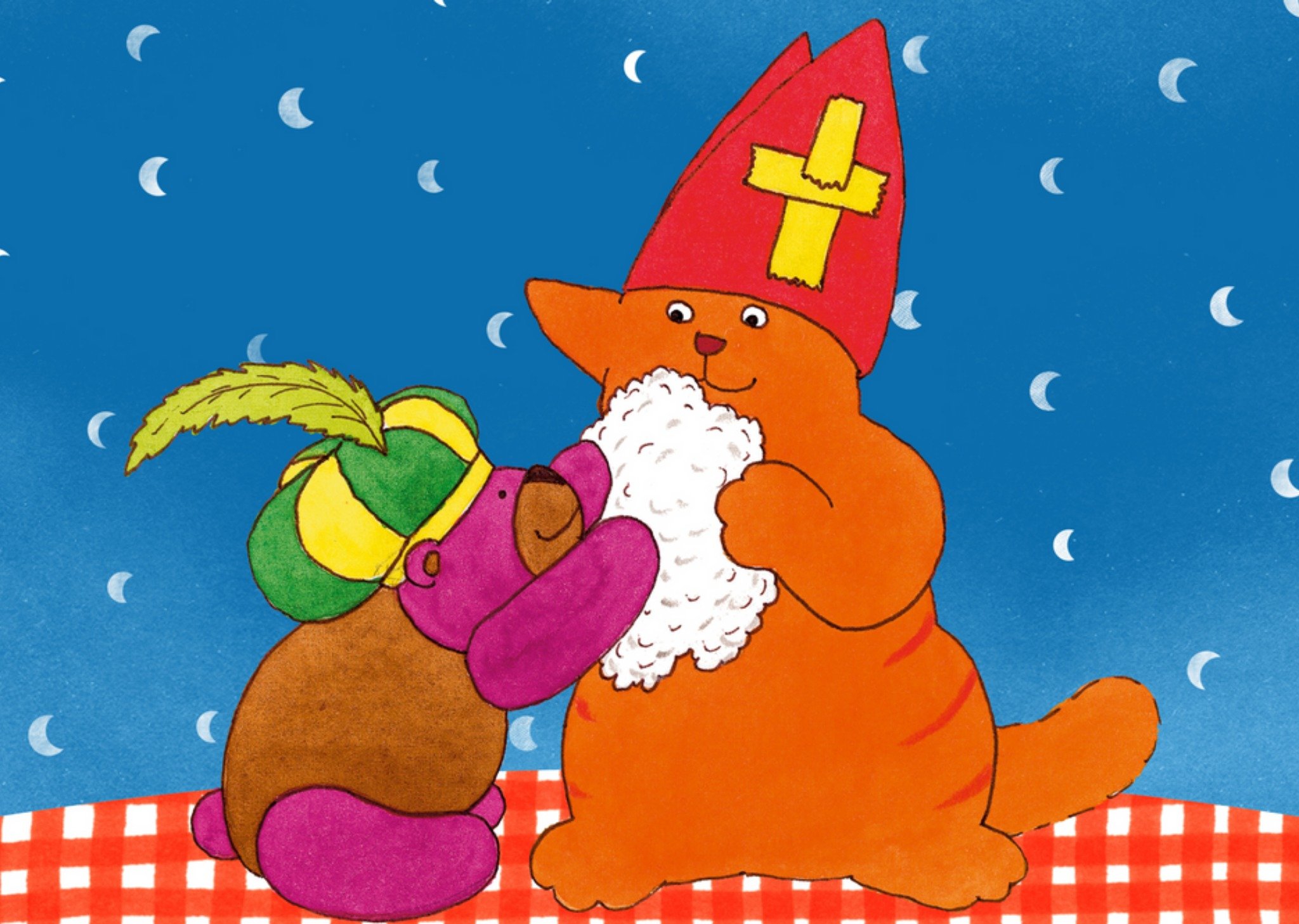Dikkie Dik - Sinterklaaskaart - illustratie