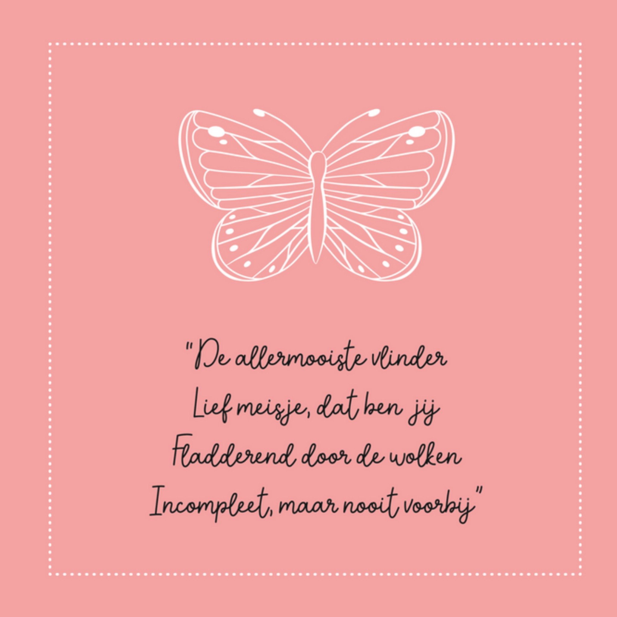 Kleine Vlindervoetjes - Condoleance - vlinder