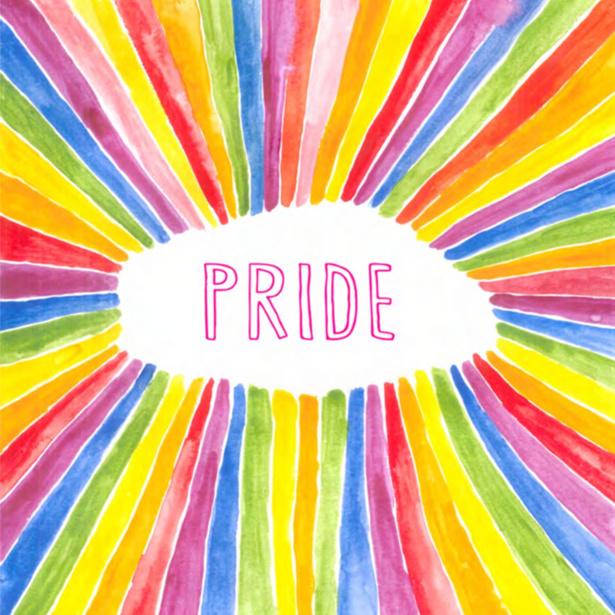 Pride kaart - kleurrijk - regenboog