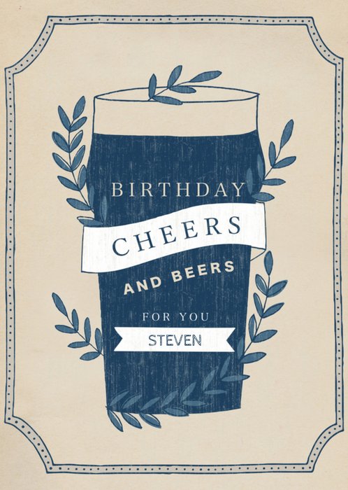 Greetz | Verjaardagskaart | biertje met naam