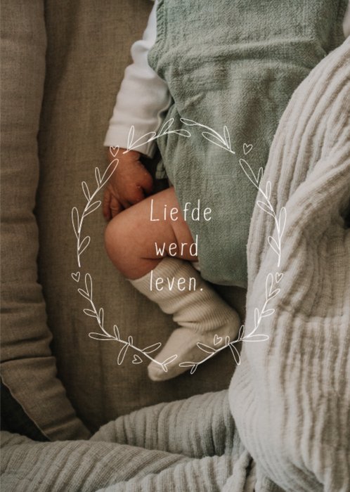 Dagelijksebroodkruimels | Geboortekaart | liefde werd leven