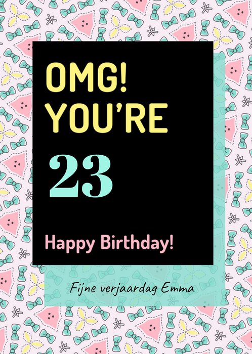 Love Repeat | Verjaardagskaart | Omg! You're 23