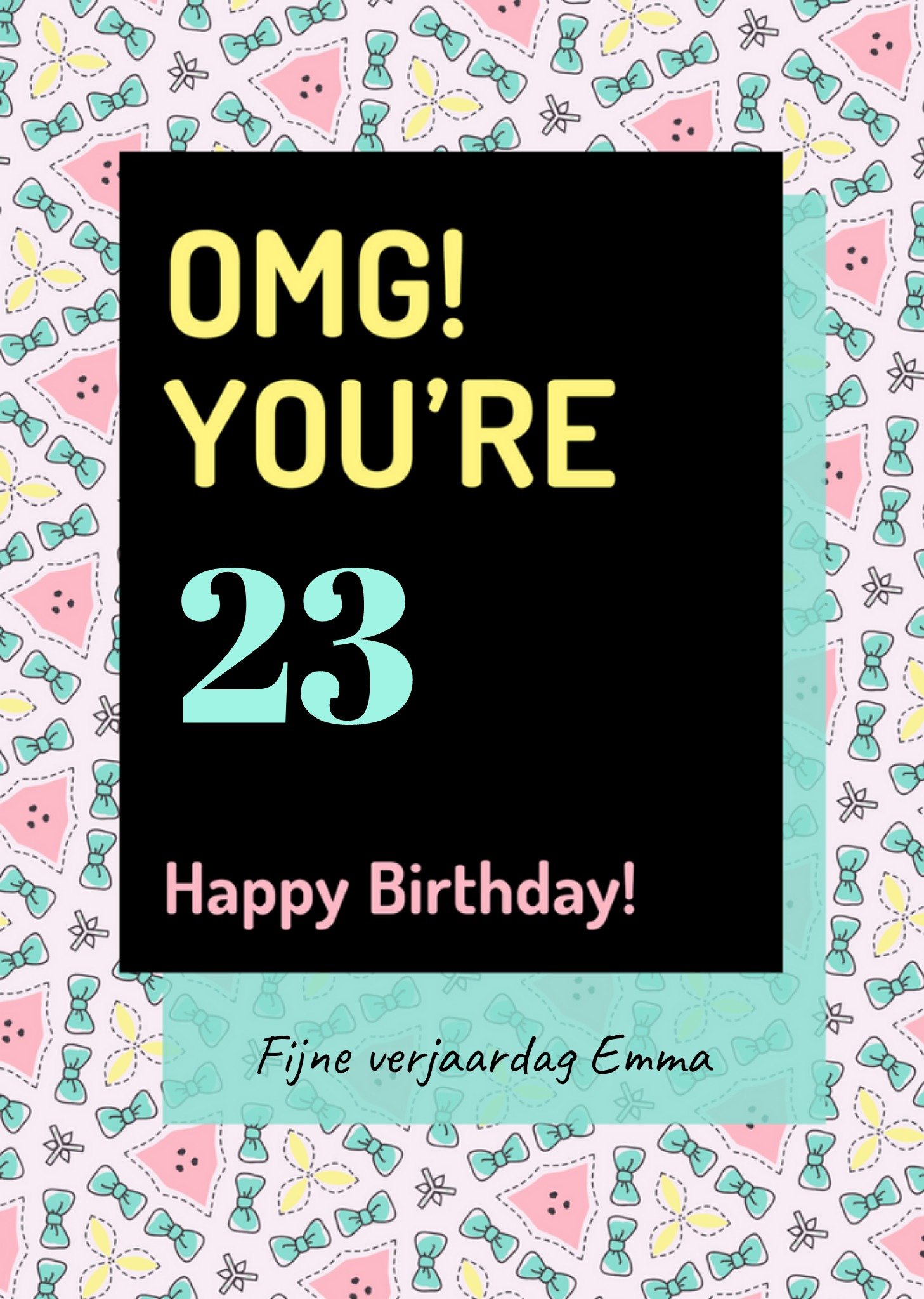 Love Repeat - Verjaardagskaart - Omg! You're 23