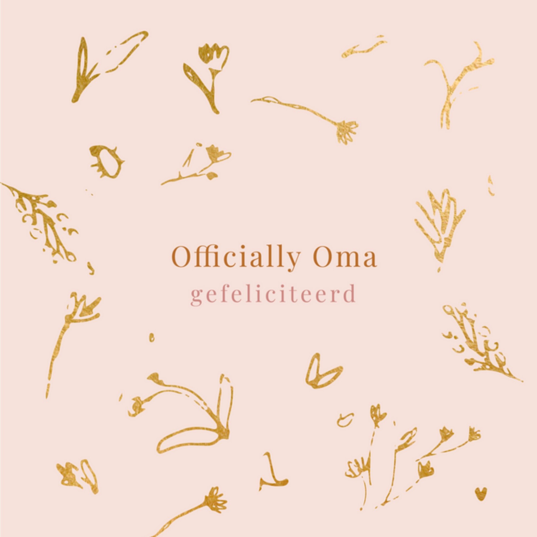 Geboortekaart - Officially Oma