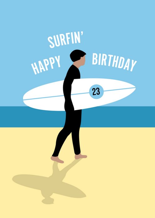 Greetz | Verjaardagskaart | surfen | met leeftijd