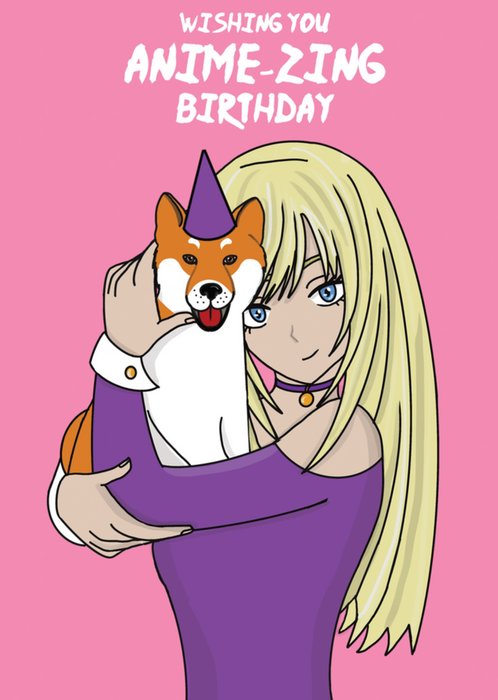 Cupsie's | Verjaardagskaart | Anime-zing | Roze