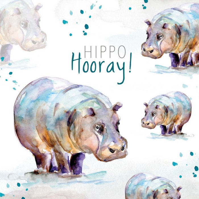 Verjaardagskaart | Michelle Dujardin | Nijlpaard