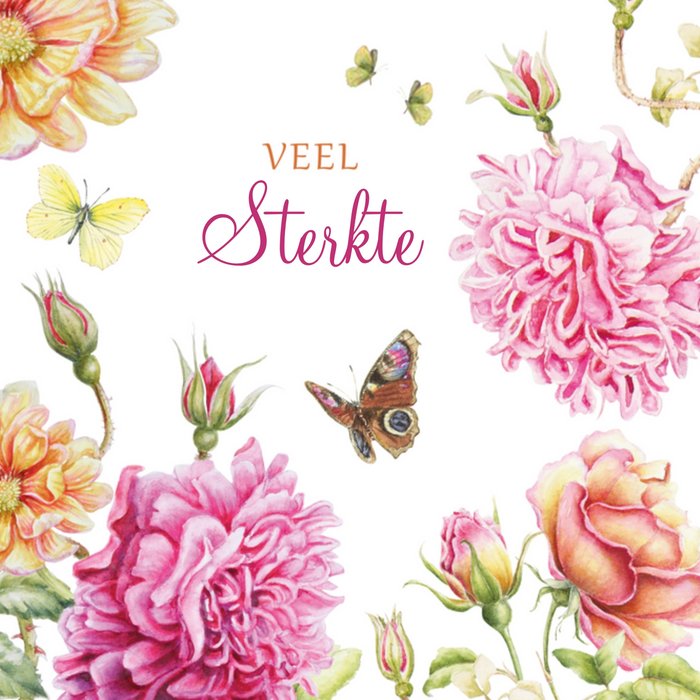 Janneke Brinkman | Sterkte kaart | Vlinders en bloemen