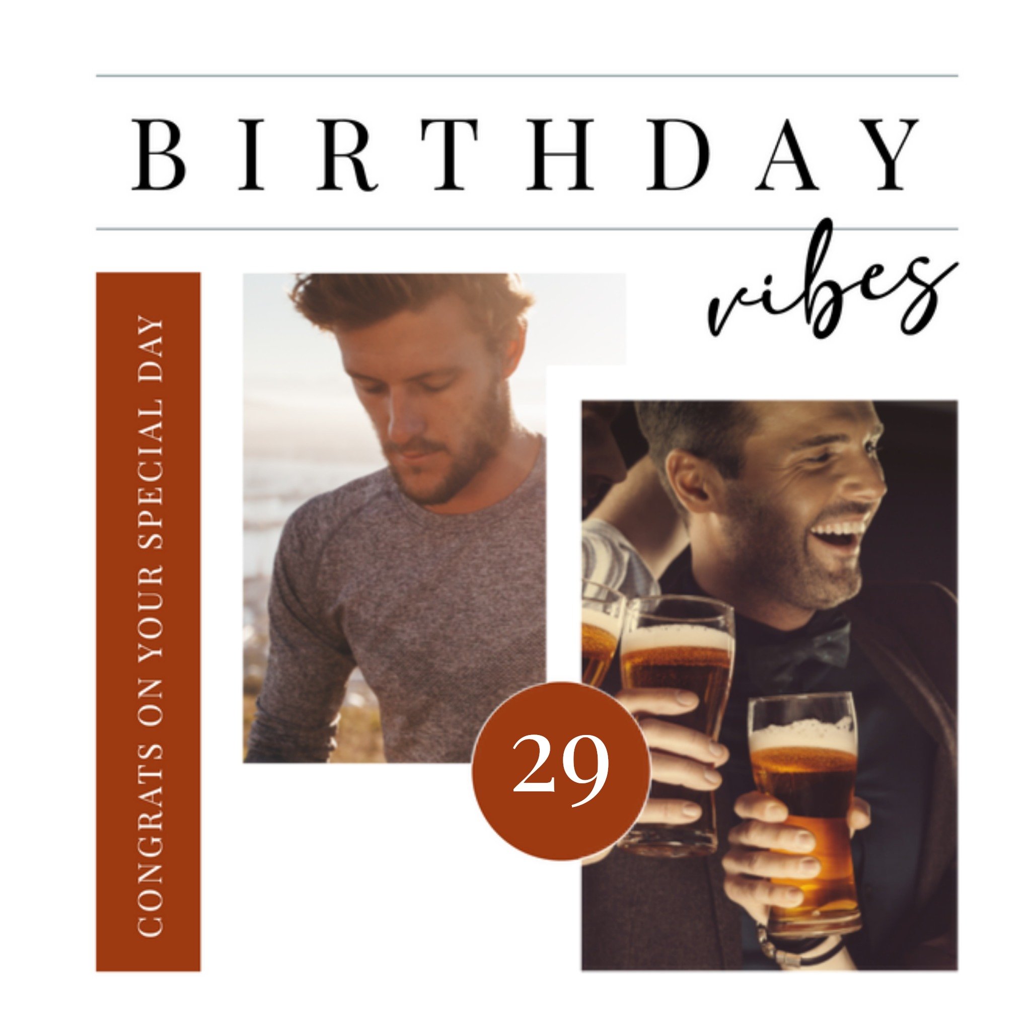 Verjaardagskaart - Met fotos - Birthday Vibes