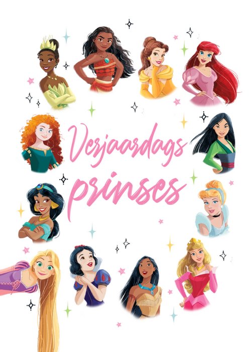 Disney | Verjaardagskaart | Disney Prinsessen | Verjaardagsprinses