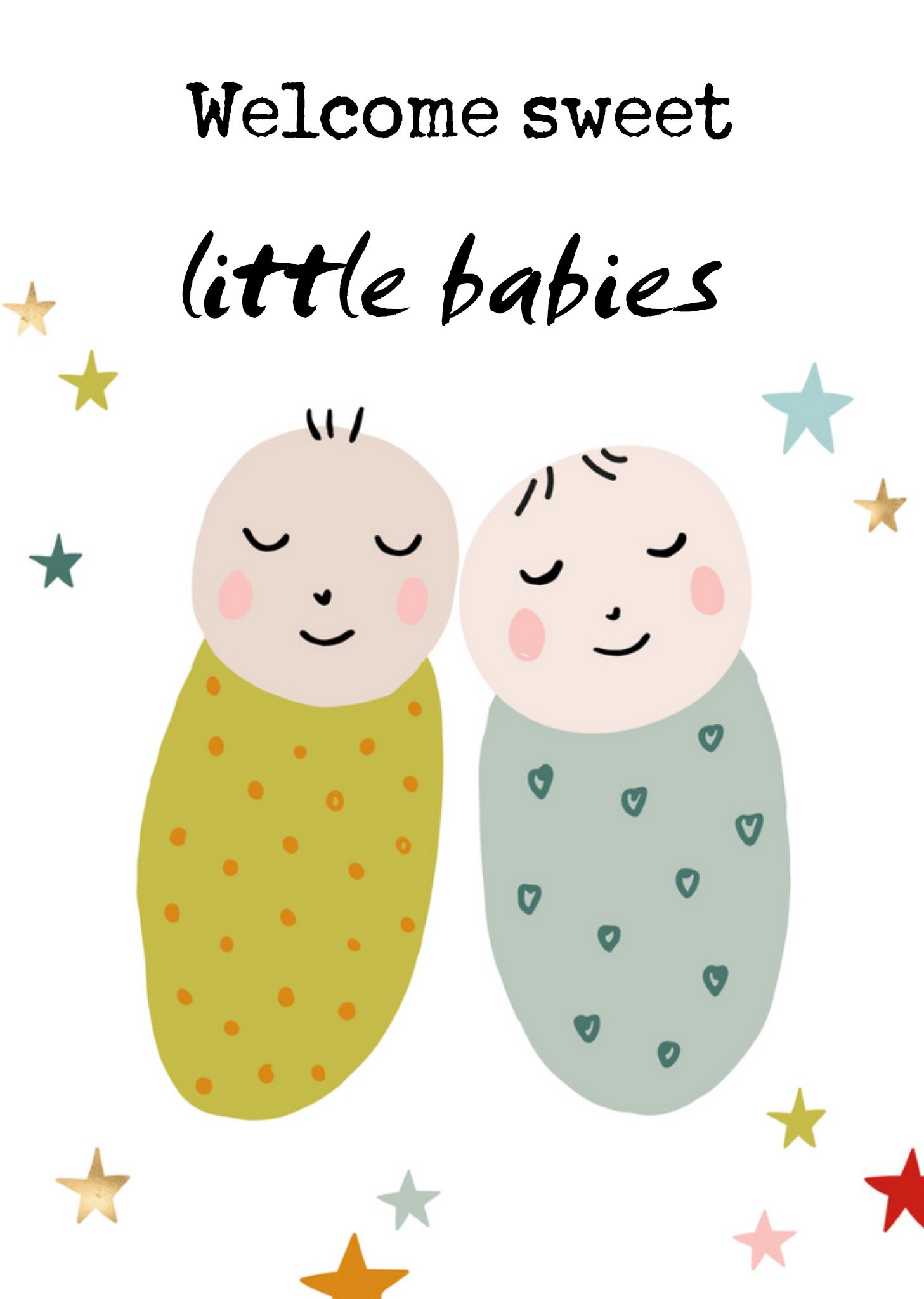Geboortekaart - Little babies