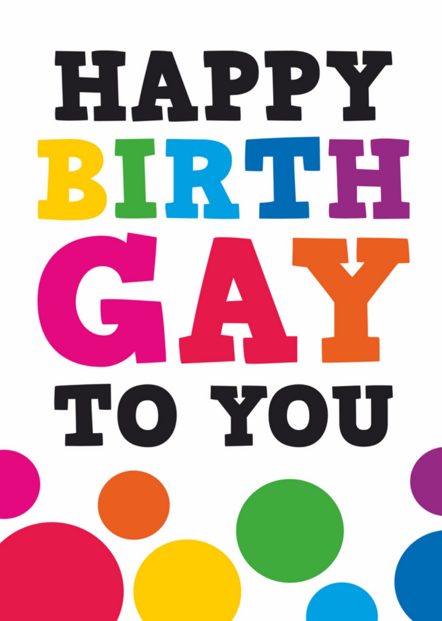Dean Morris - Verjaardagskaart - kleurrijk - gay