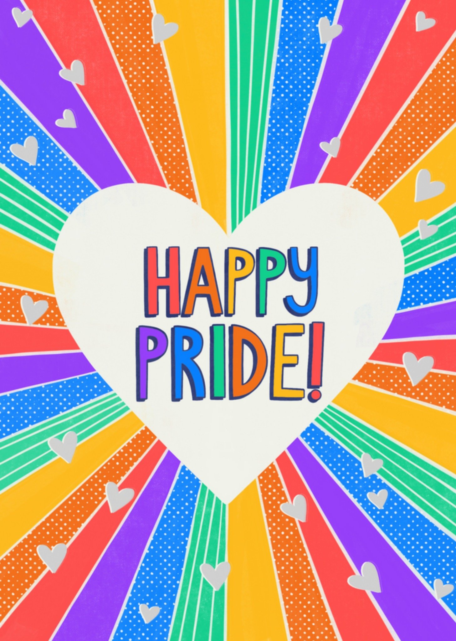 Pride kaart - happy pride - kleurrijk