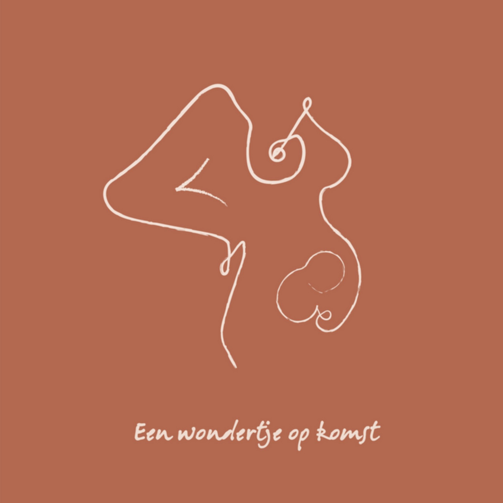 Zwangerschapskaart - Abstract