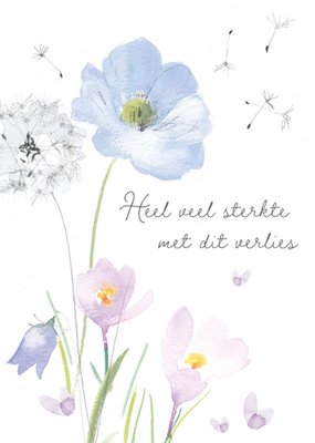 Tillovision | Condoleancekaart | bloemen