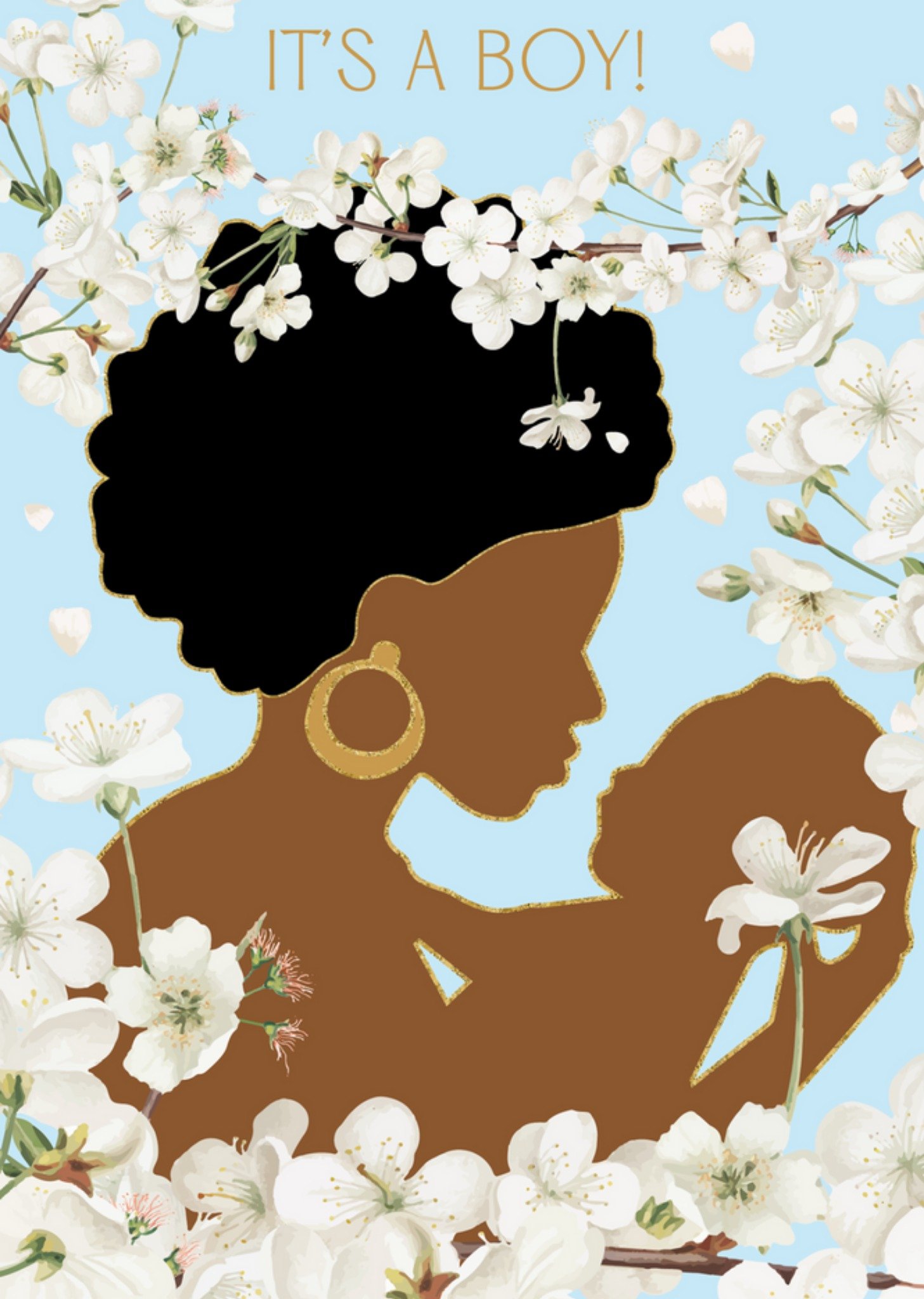 Anoela Cards - Geboortekaart - illustratie