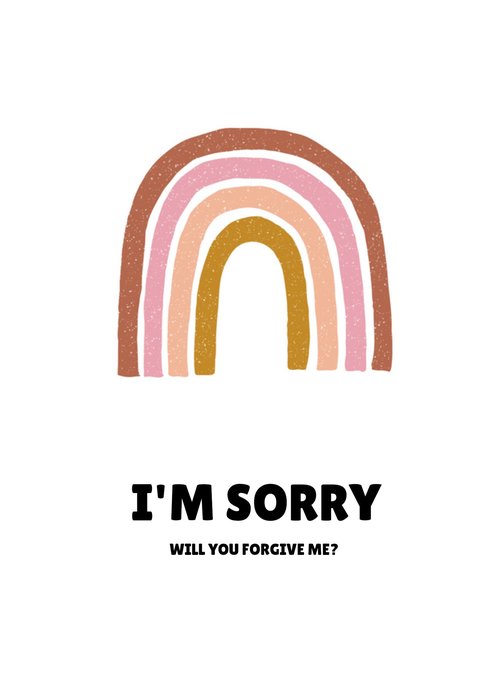 Greetz | Sorry kaart | regenboog