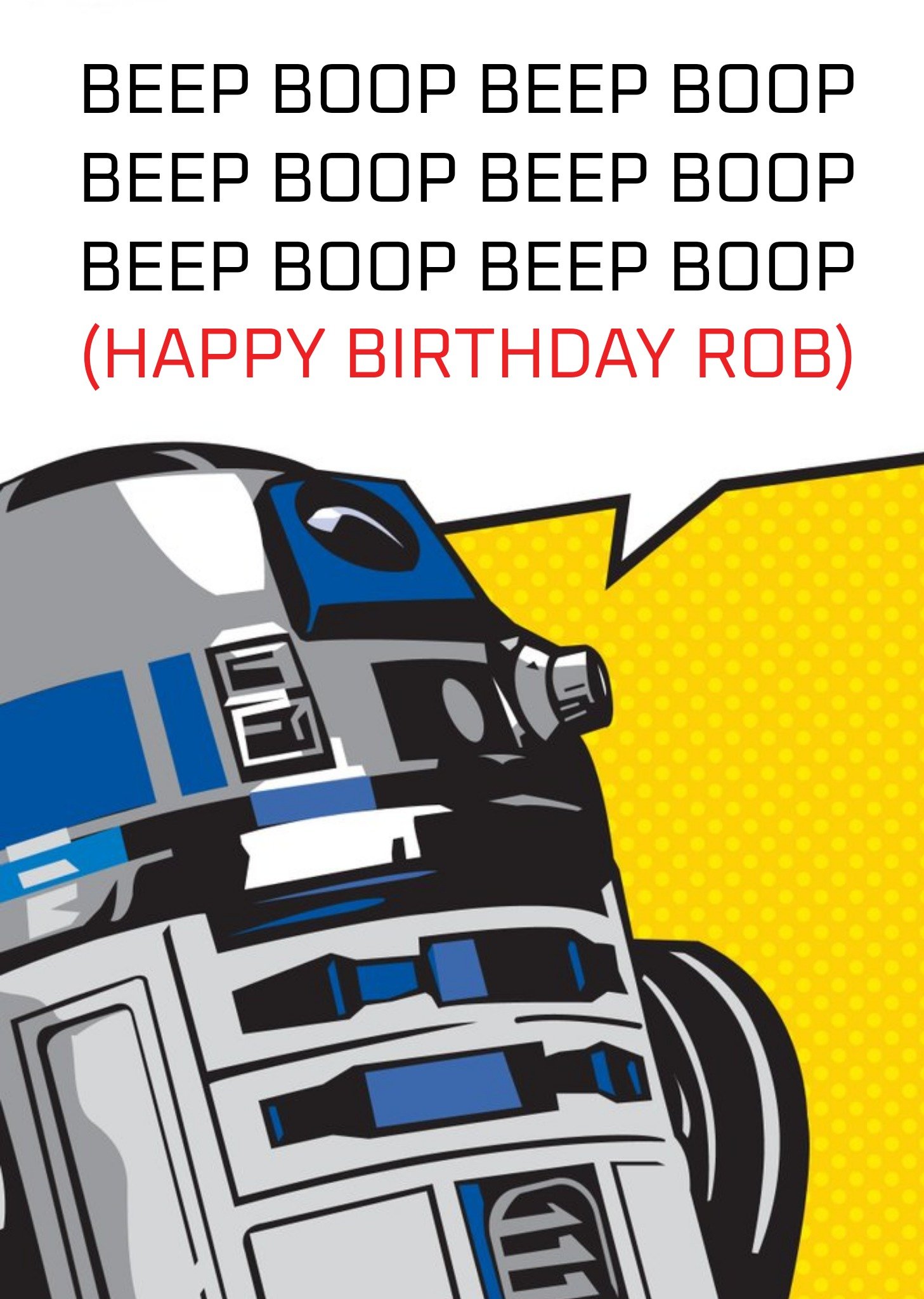 Star Wars - Verjaardagskaart - met naam