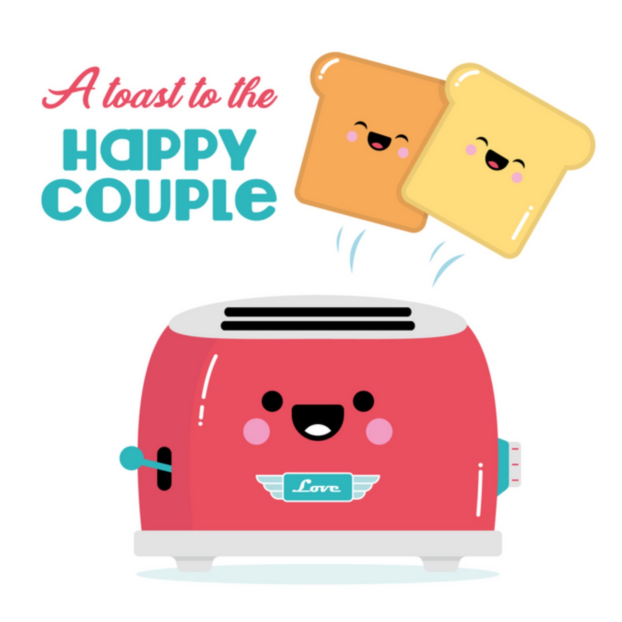 Paperclip - Happy Couple - Toast