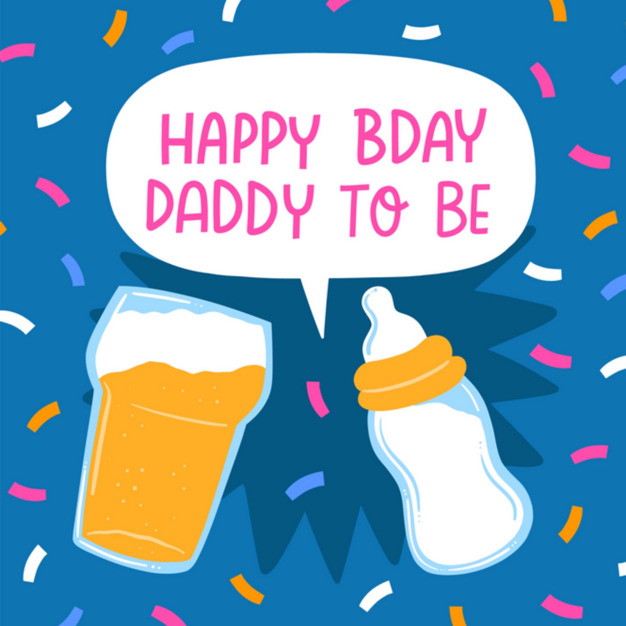Verjaardagskaart - Julia - Daddy to be