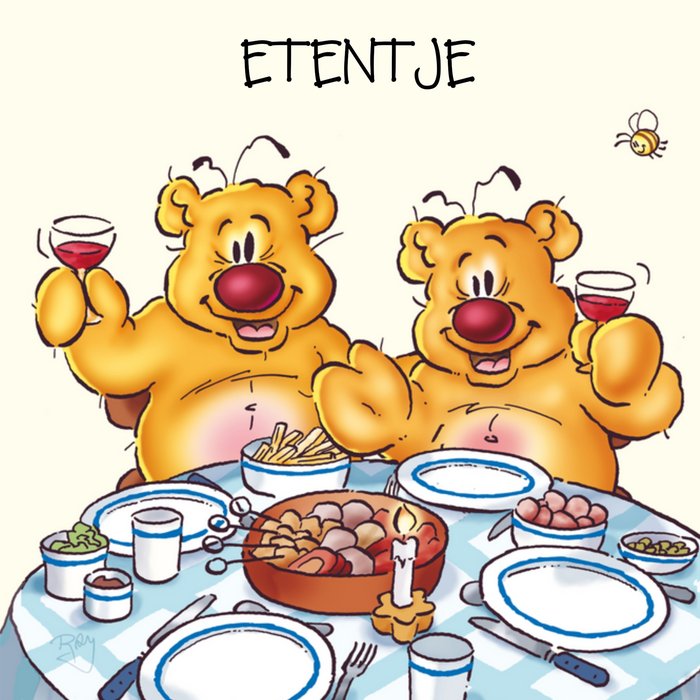 Doodles | Uitnodiging etentje | beren