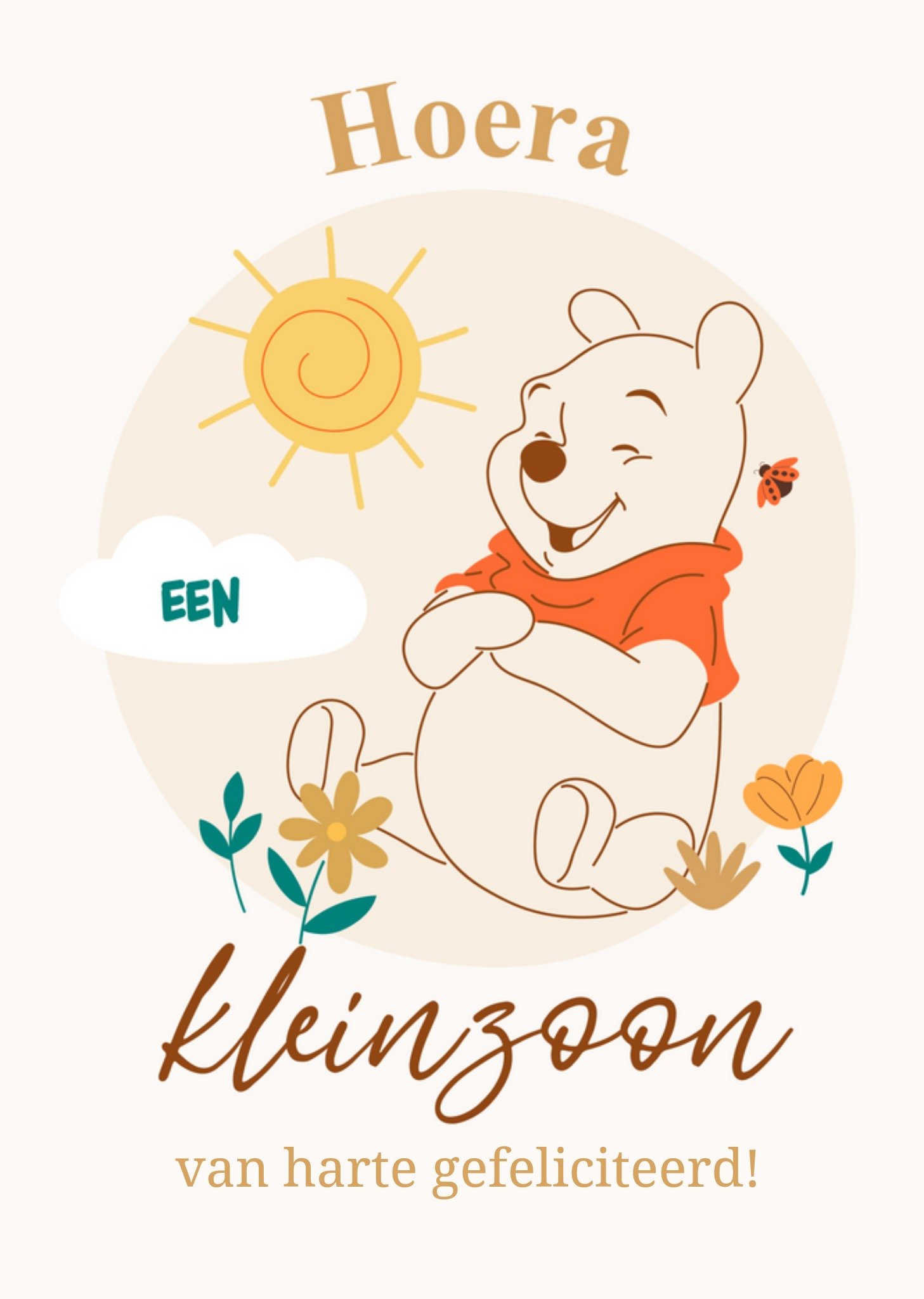 Disney - Geboortekaart - Winnie the Pooh - Kleinzoon