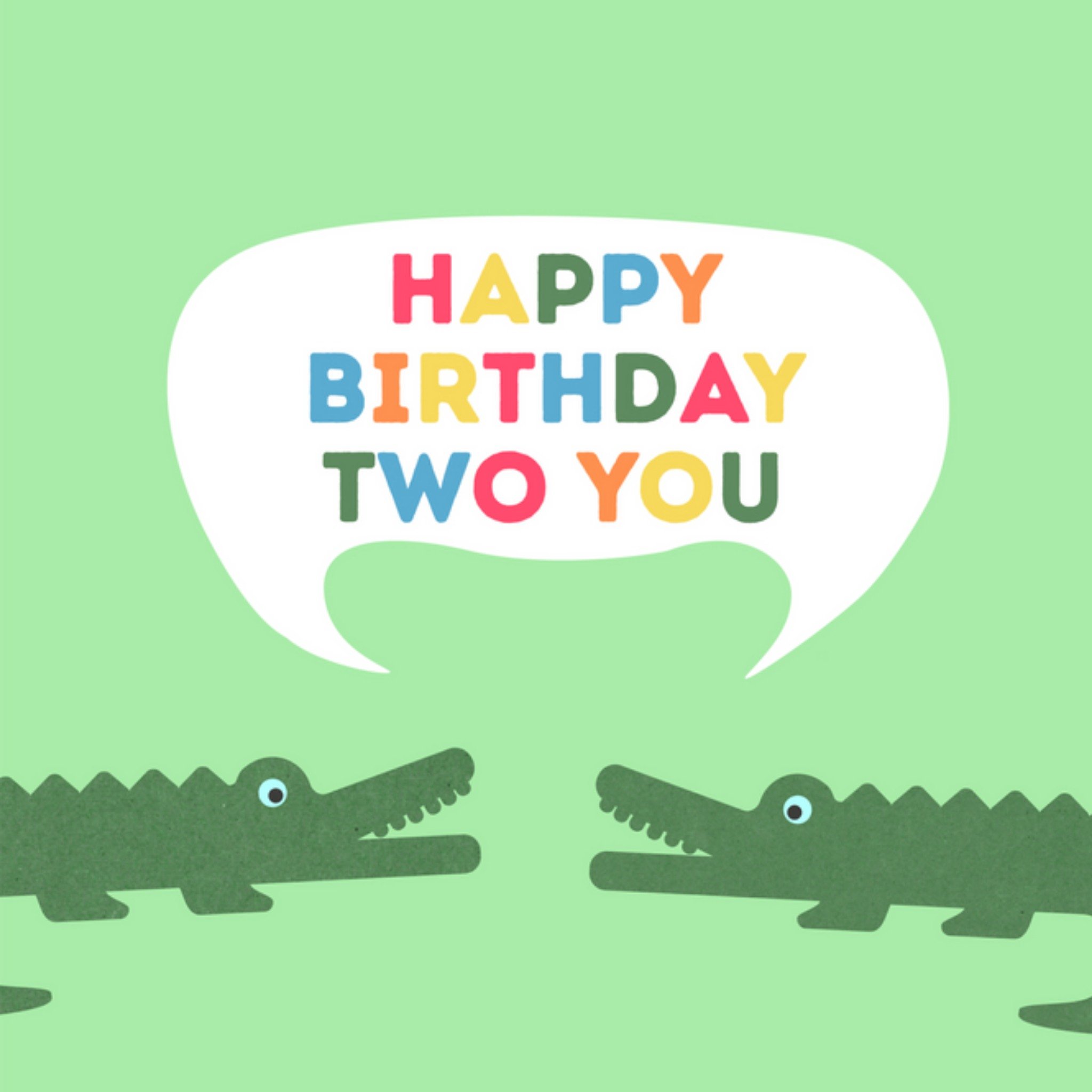 Verjaardagskaart - Krokodil - Kind