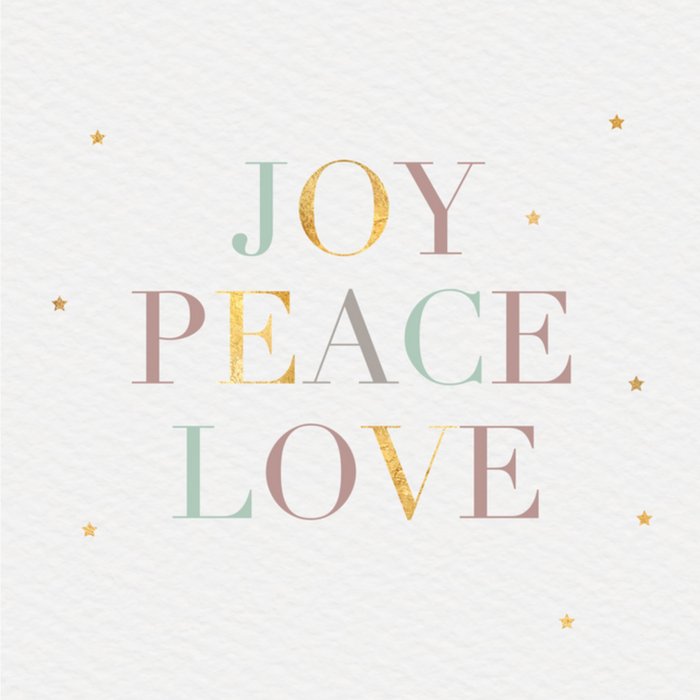 Greetz | Nieuwjaarskaart | Joy, Peace, Love