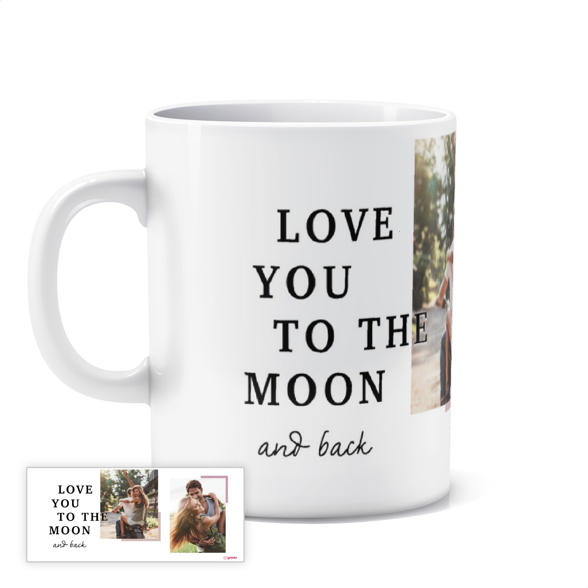 Mok - Love you to the moon and back - met eigen foto