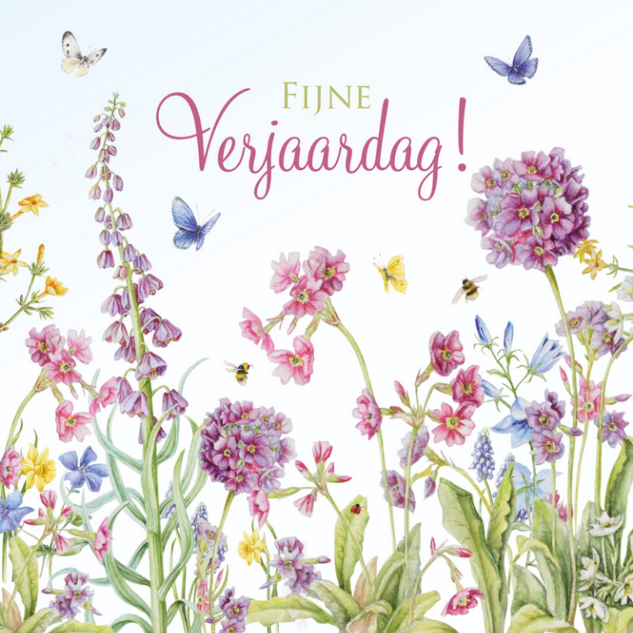 Janneke Brinkman - Verjaardagskaart - bloemen