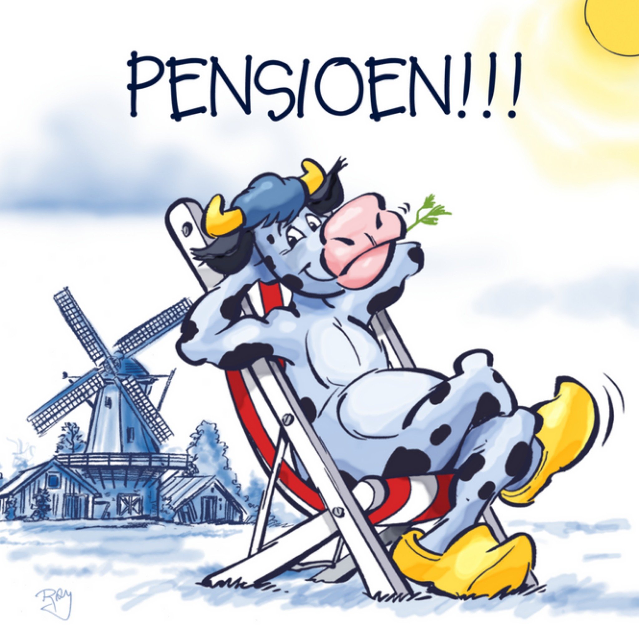Old Dutch - Pensioen kaart - Koe 91
