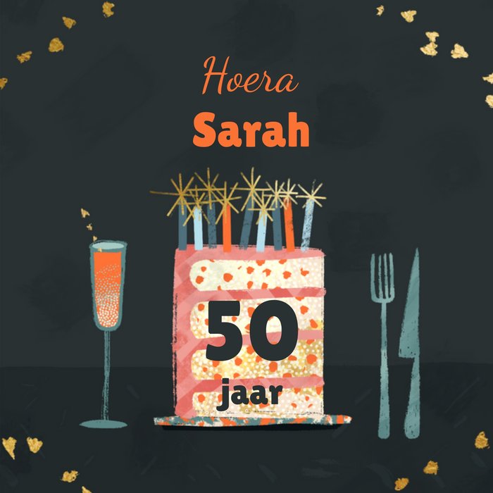 Greetz | Verjaardagskaart | Hoera Sarah