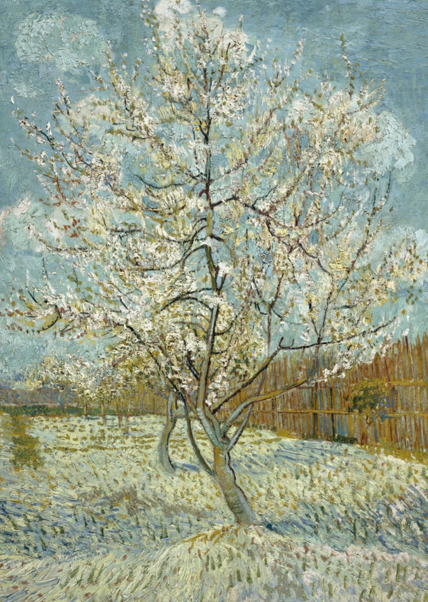 Kunstkaart De roze perzikboom - Vincent van Gogh