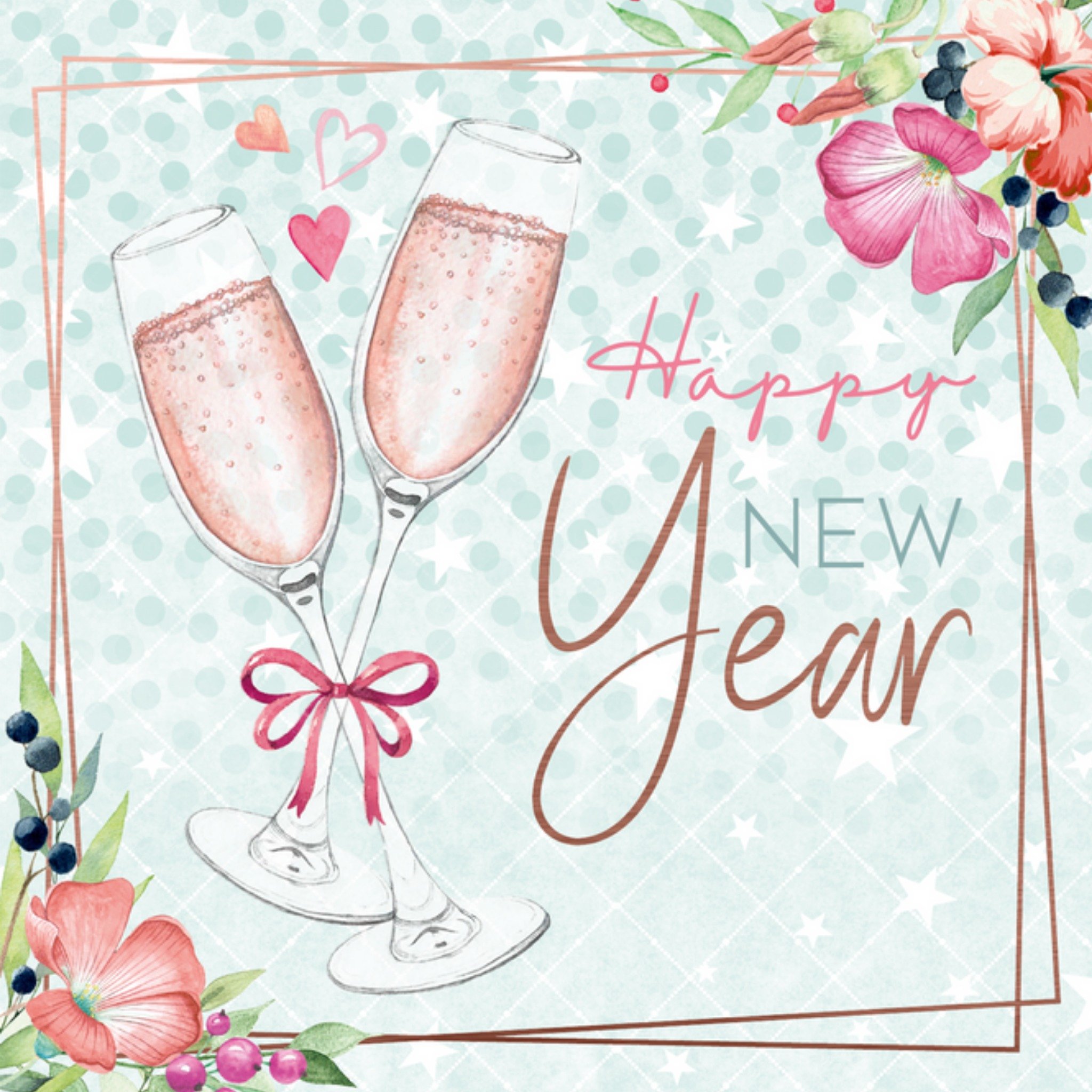 Endless Mae - Nieuwjaarskaart - Proost - Happy new year