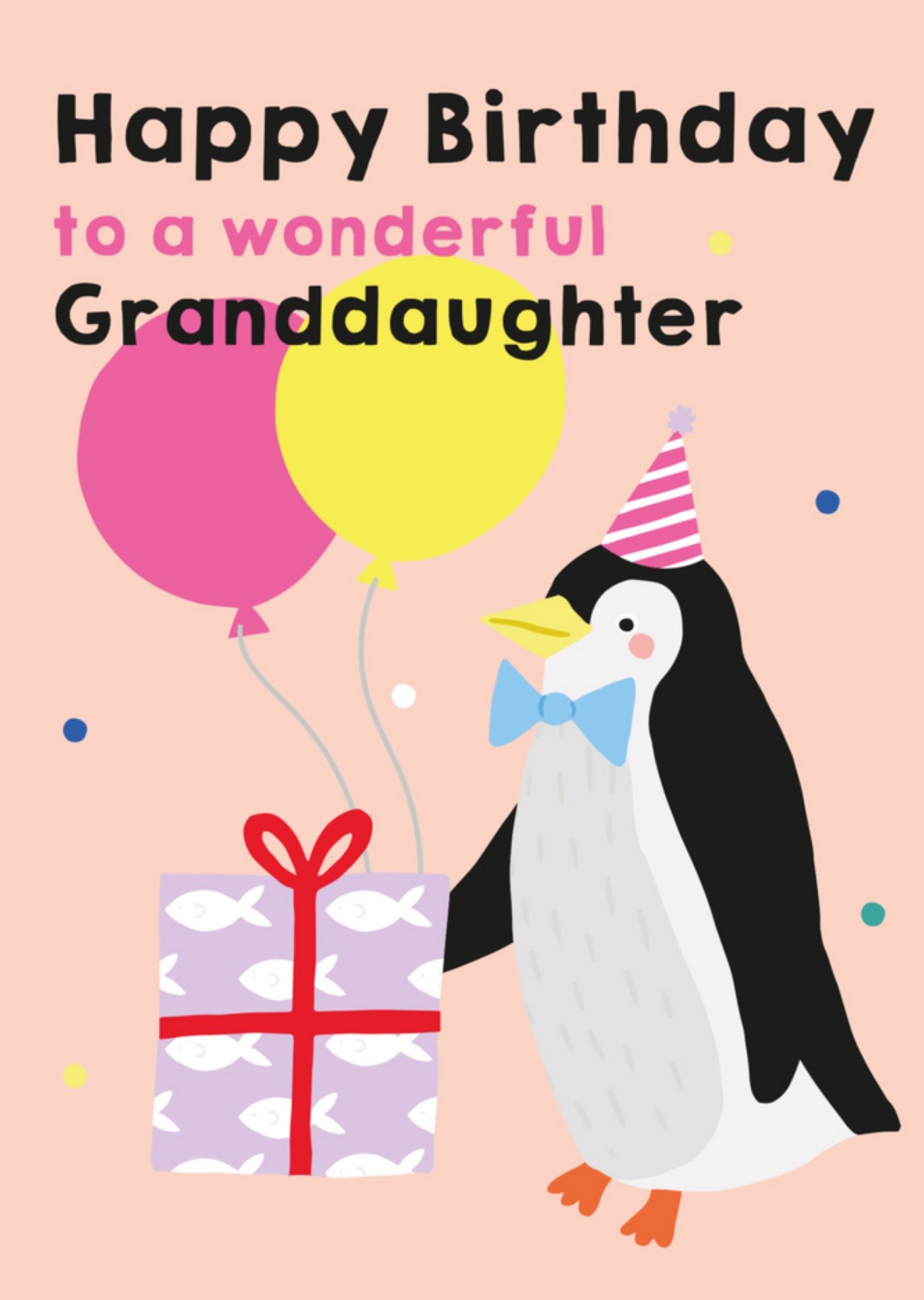 Verjaardagskaart - Happy birthday pinguin