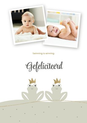 Greetz | Geboortekaart | Twinning is winning