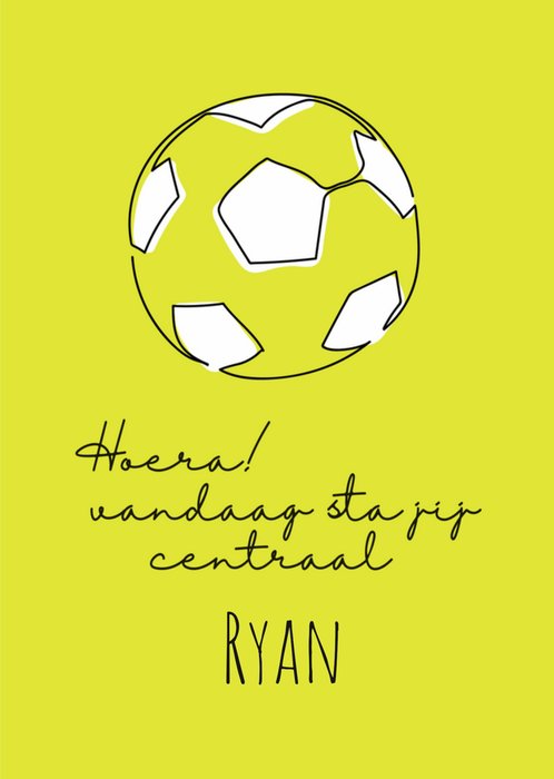 Paperclip | Verjaardagskaart | voetbal