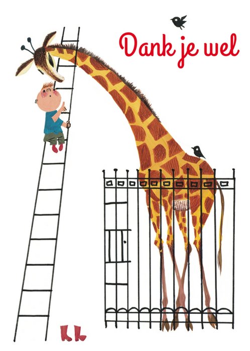 Fiep Westendorp | Bedankkaart | giraf